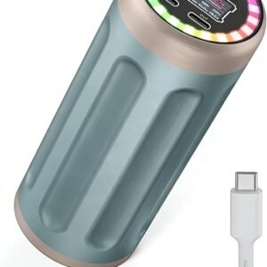 IGOUC 32450mAh Portable Charger Power Bank Fast Charging PD 22.5W Type-C, 3 Outputs Large Powerbank for iPhone with RGB Light & TFT Display Battery Pack Charger Portable for Outdoor Camping Travel