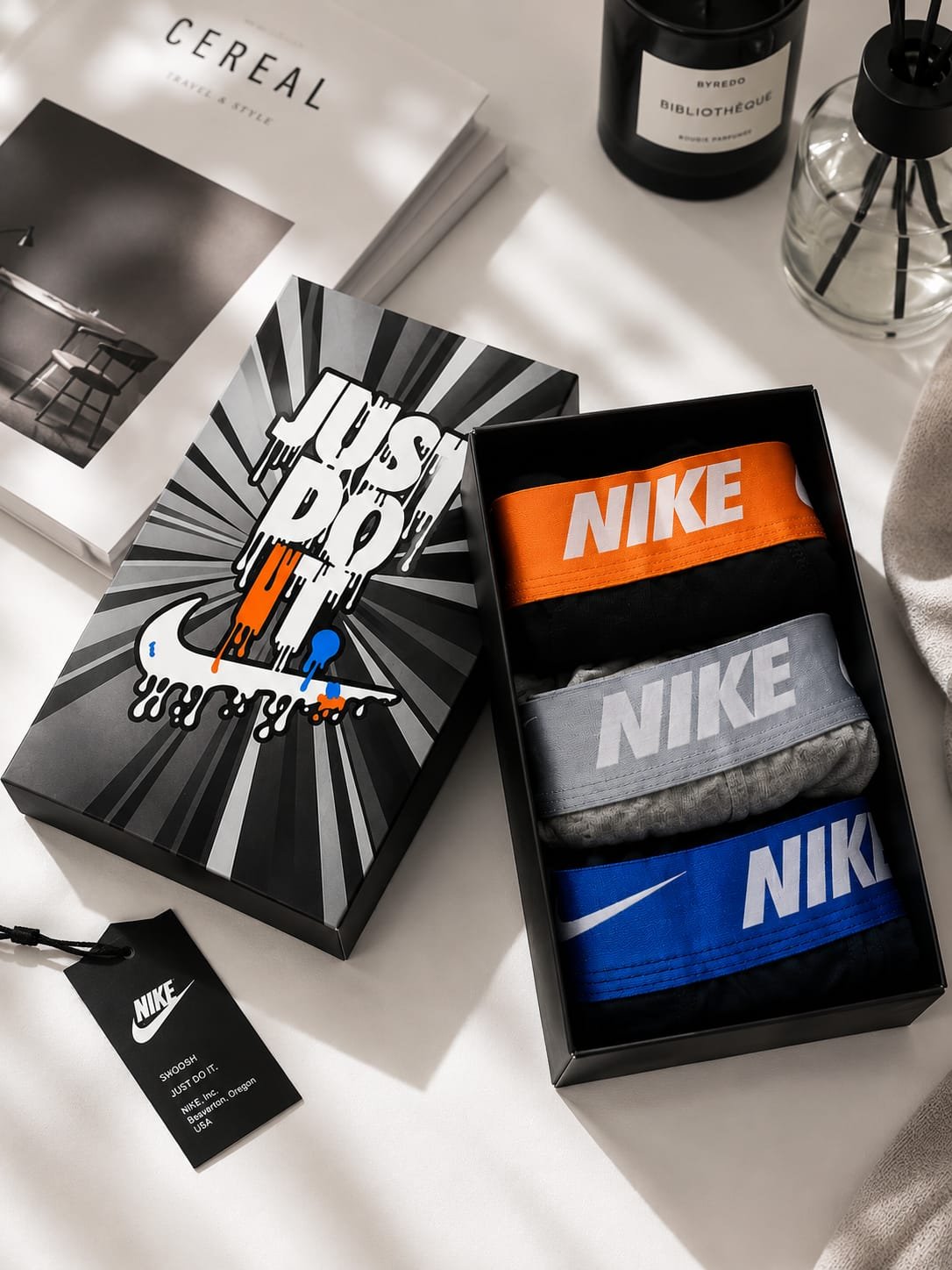 Men's Boxer Briefs 3-Pack Gift Box — Design 51