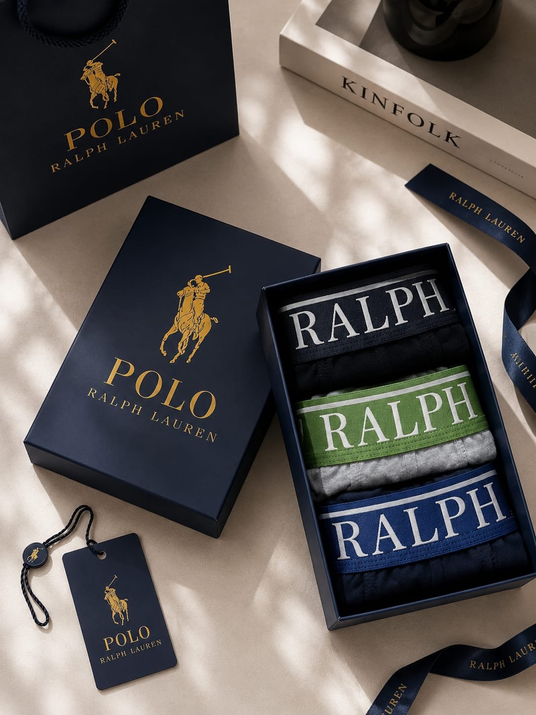 Men's Boxer Briefs 3-Pack Gift Box — Design 47