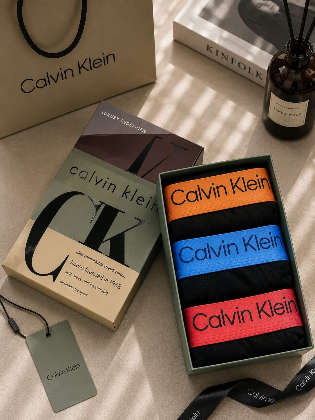 Men's Boxer Briefs 3-Pack Gift Box — Design 43