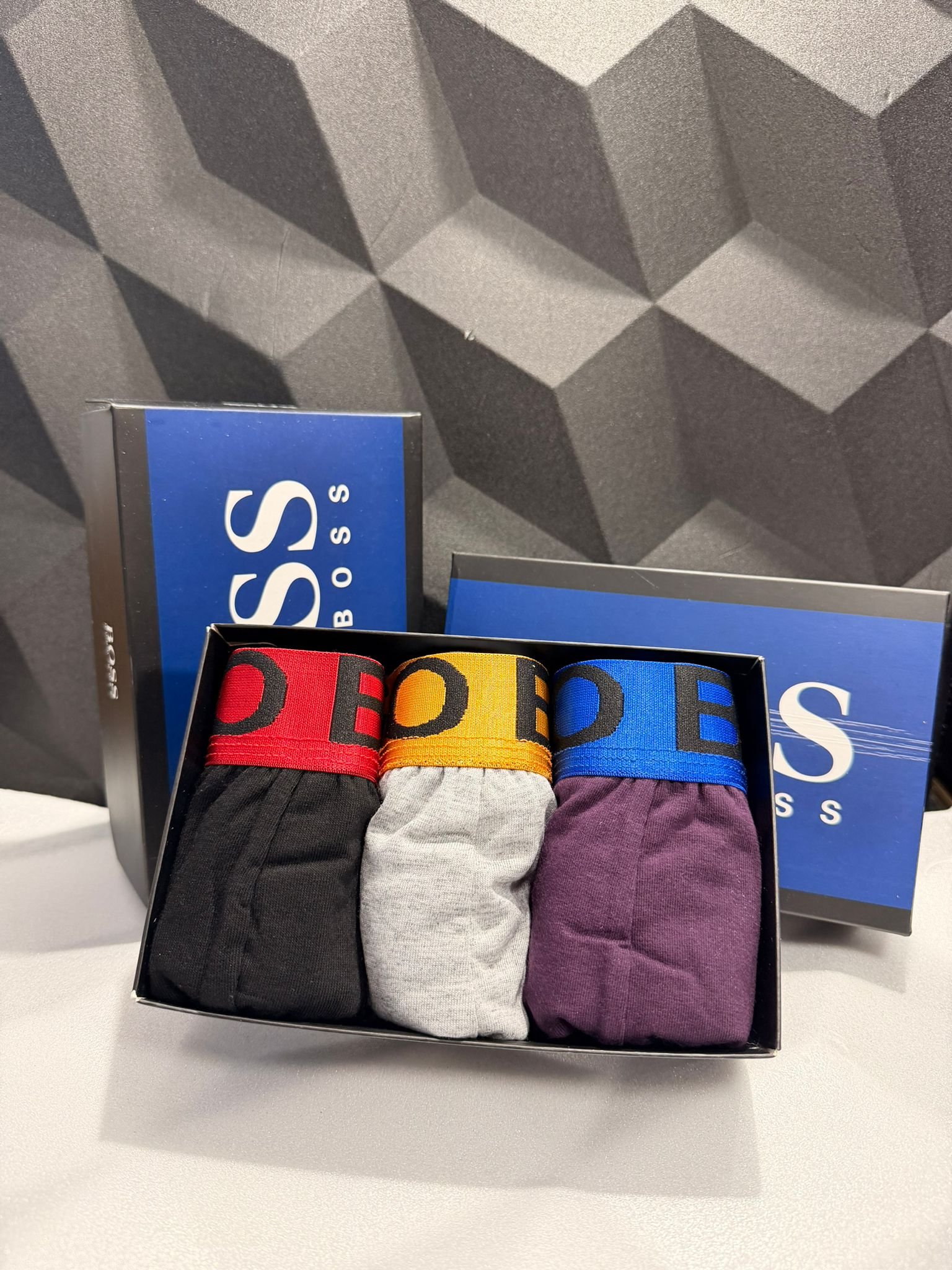 BOSS — Men's Boxer Briefs 3-Pack Gift Box