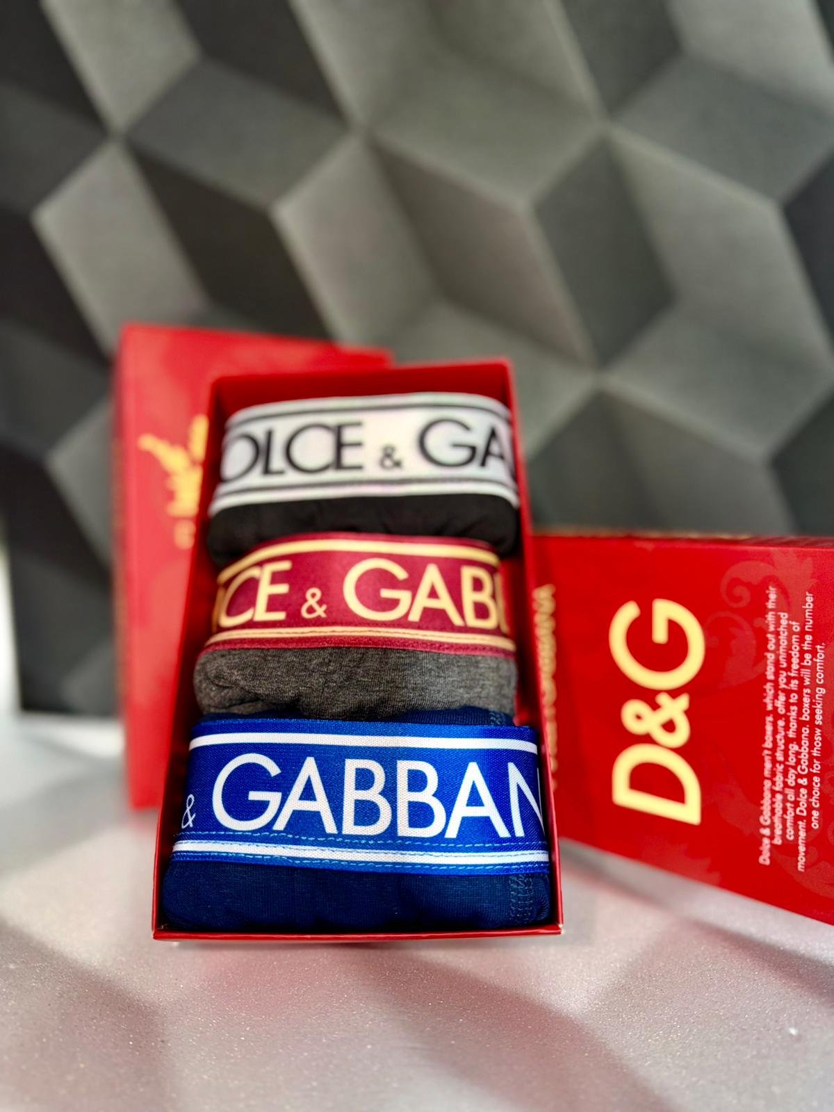 Dolce Gabbana — Men's Boxer Briefs 3-Pack Gift Box