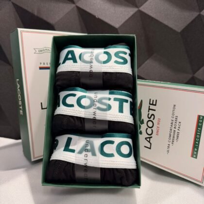 LACOSTE — Men's Boxer Briefs 3-Pack Gift Box
