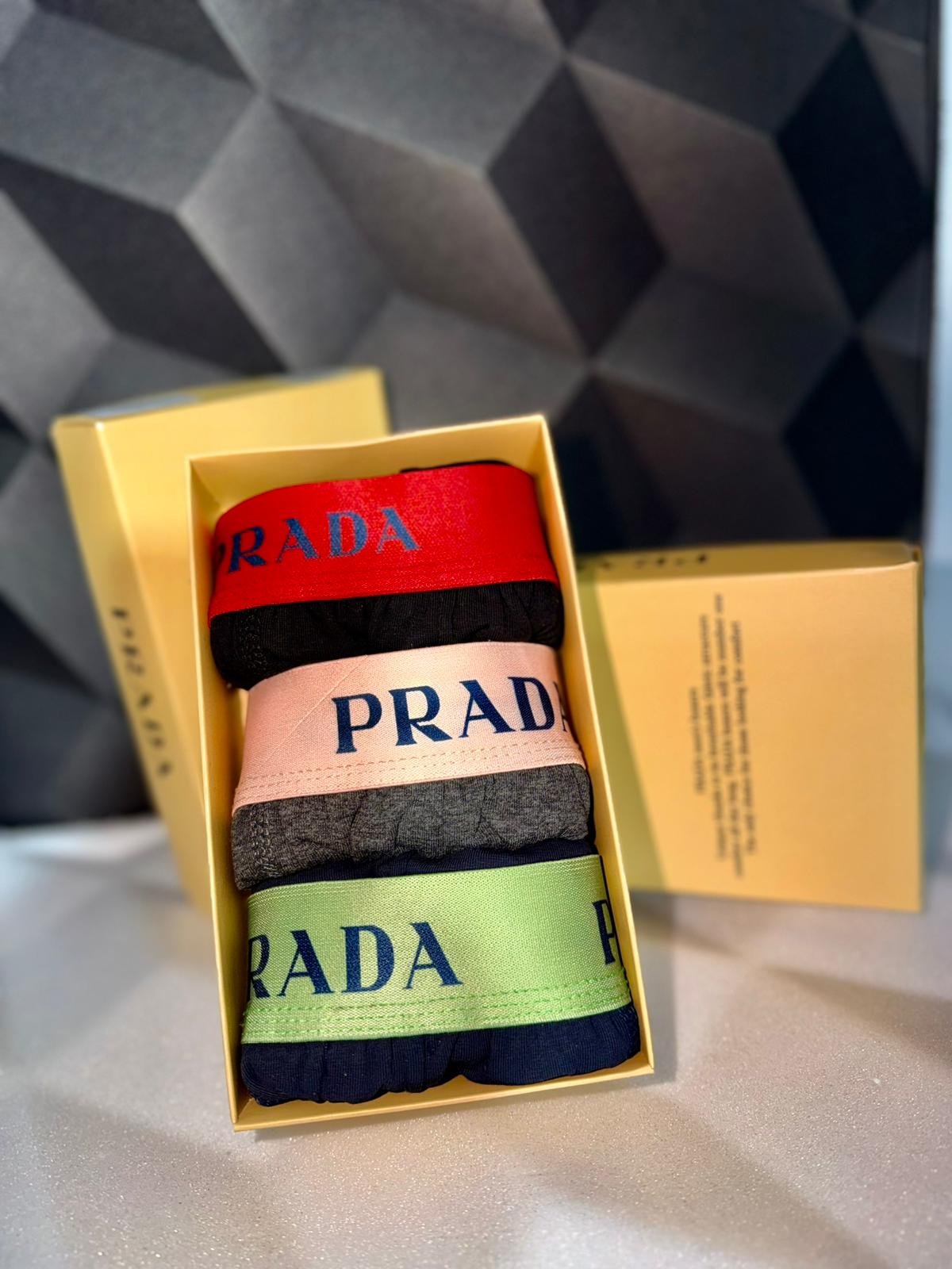 Prada — Men's Boxer Briefs 3-Pack Gift Box