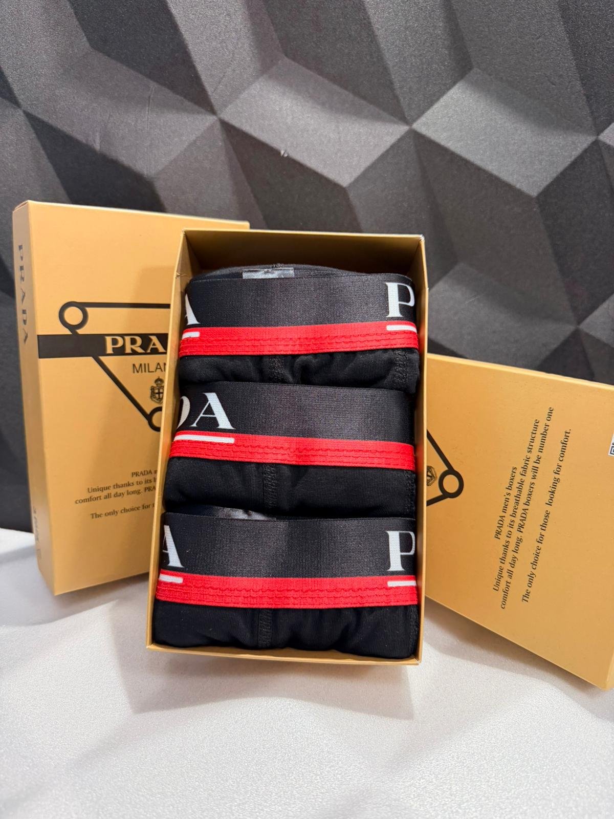 PRADA — Men's Boxer Briefs 3-Pack Gift Box