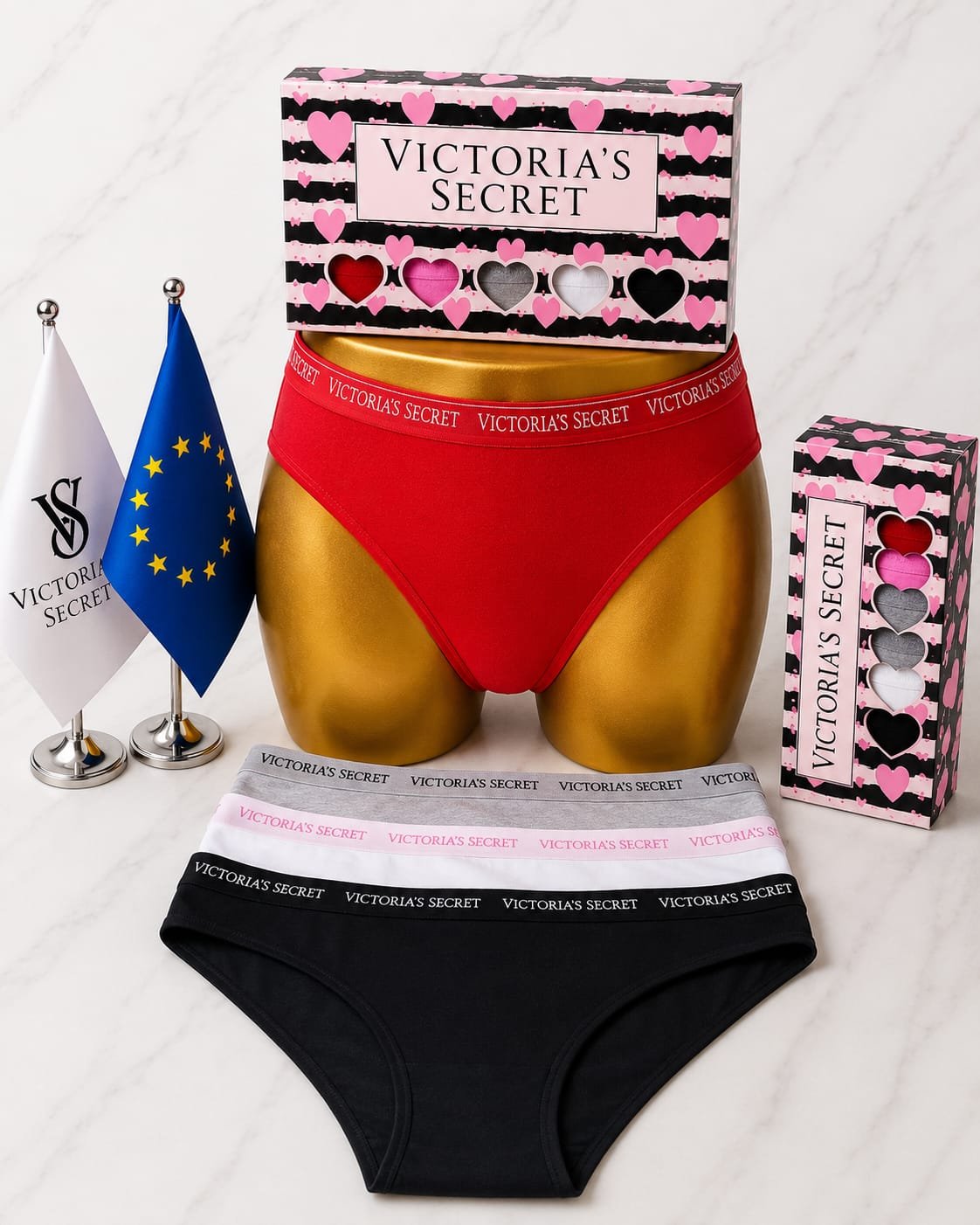 Women's Underwear 3-Piece Gift Box — Design 24