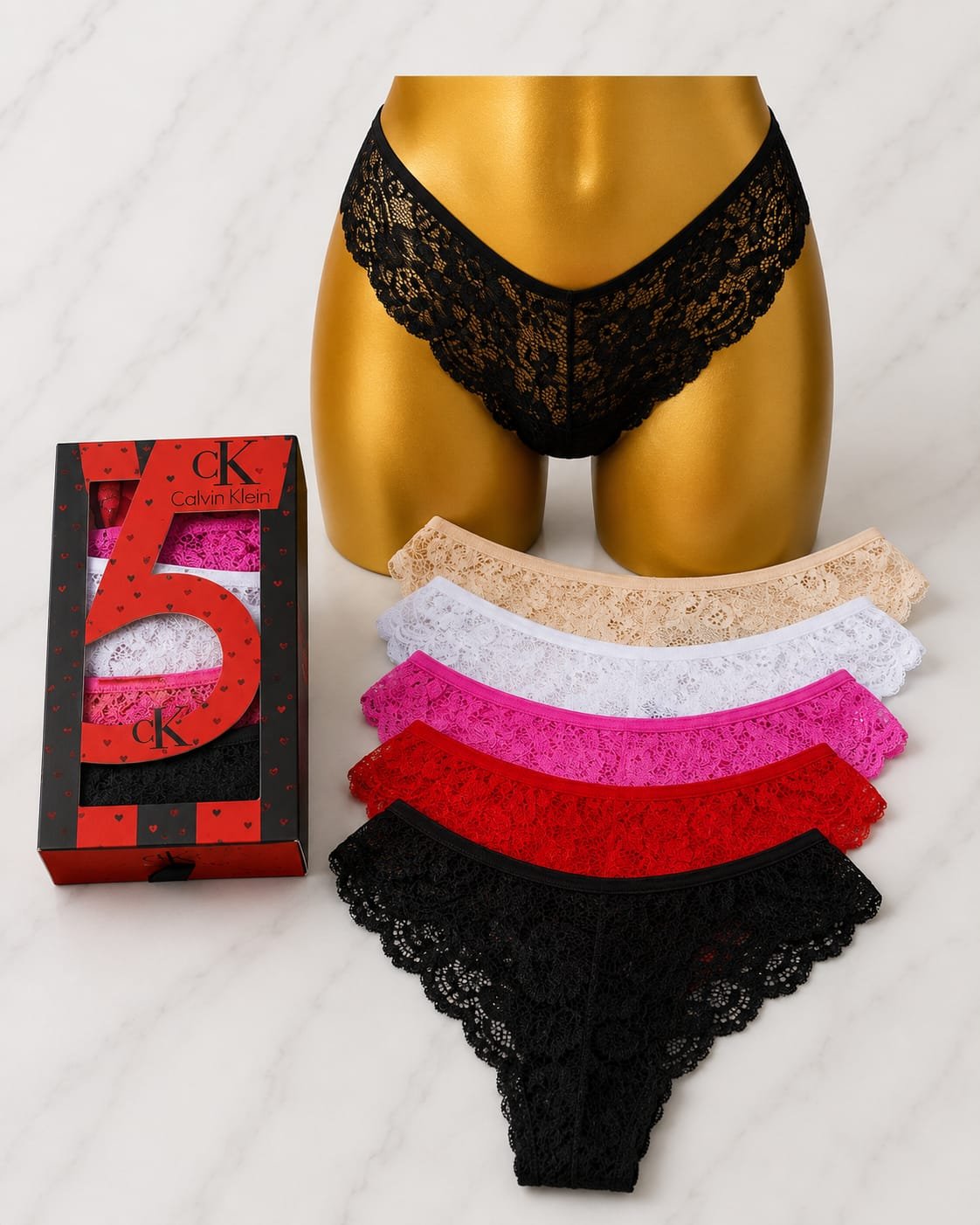 Women's Underwear 3-Piece Gift Box — Design 22