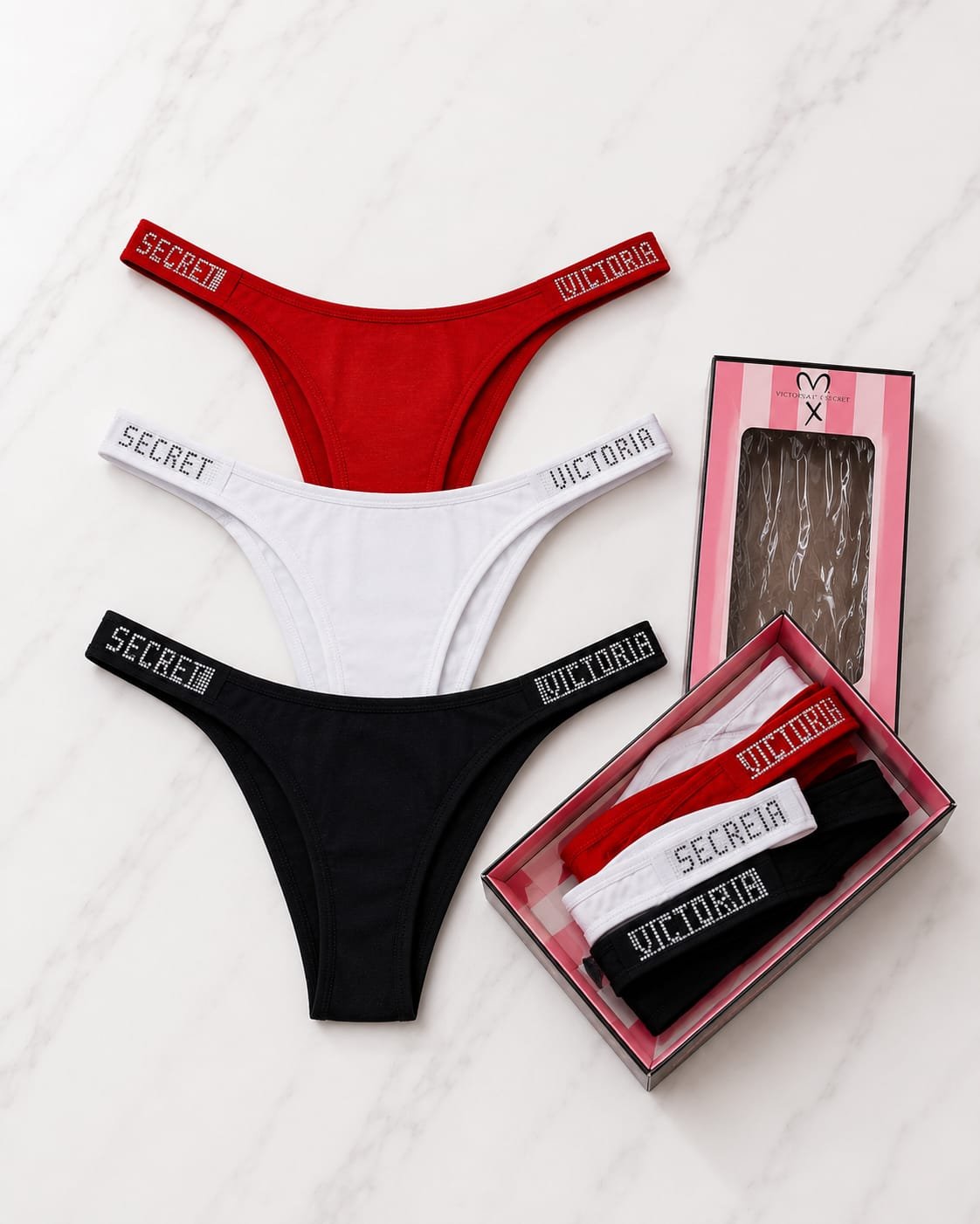 Women's Underwear 3-Piece Gift Box — Design 11