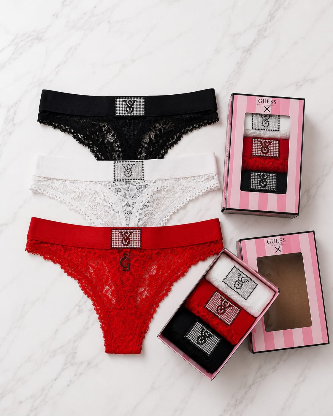 Women's Underwear 3-Piece Gift Box — Design 9