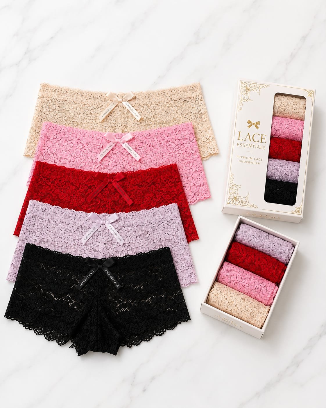 Women's Underwear 3-Piece Gift Box — Design 7