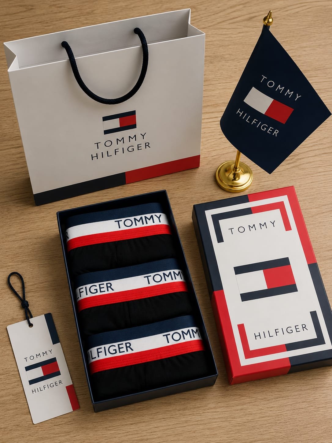 Men's Boxer Briefs 3-Pack Gift Box — Design 10