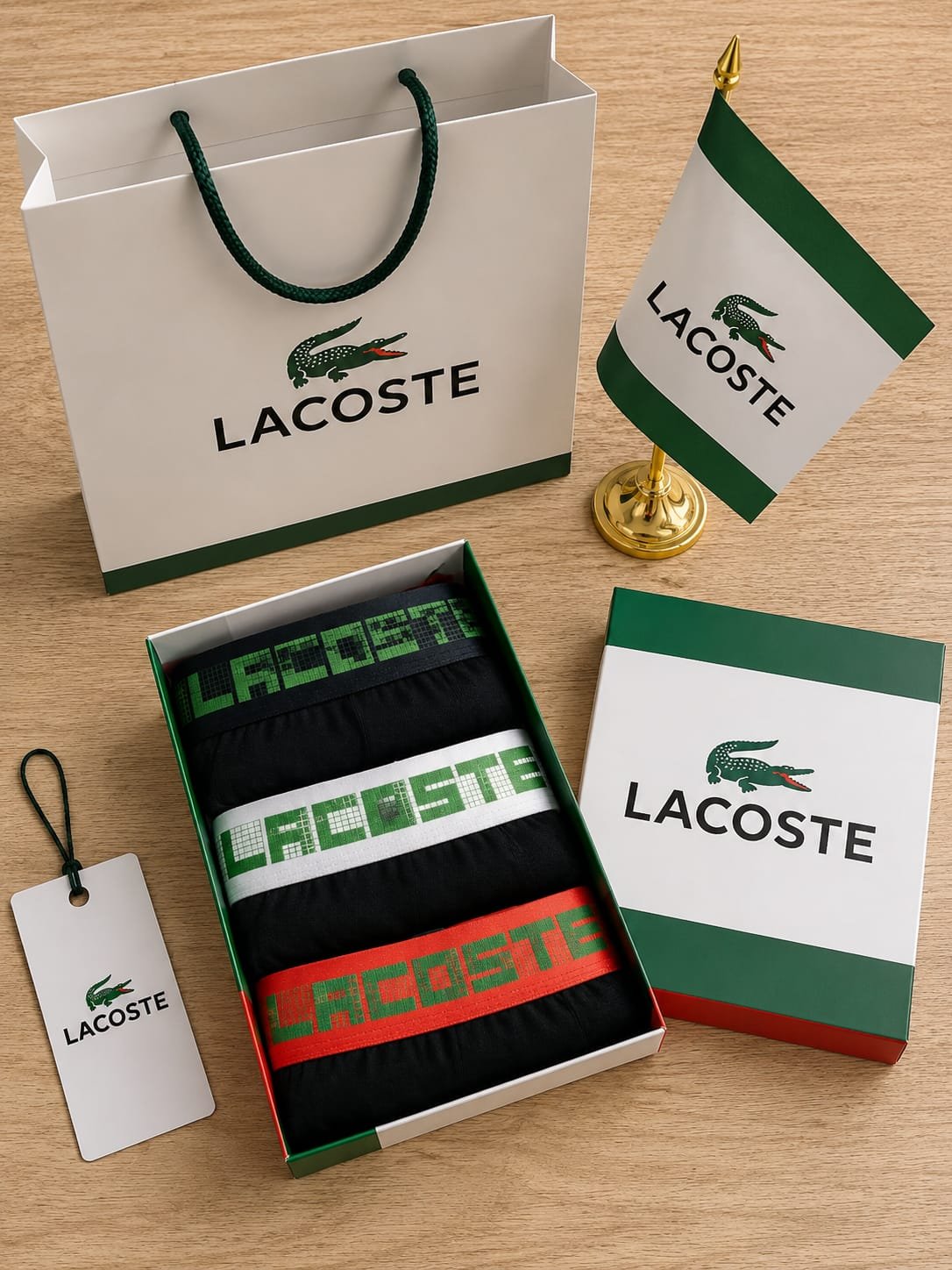 Men's Boxer Briefs 3-Pack Gift Box — Design 8