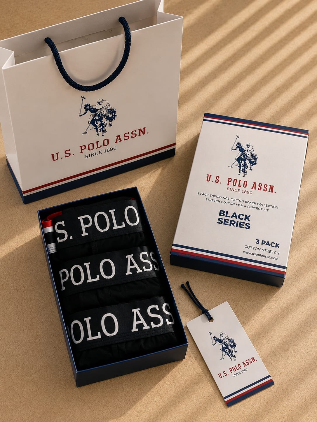 Men's Boxer Briefs 3-Pack Gift Box — Design 2
