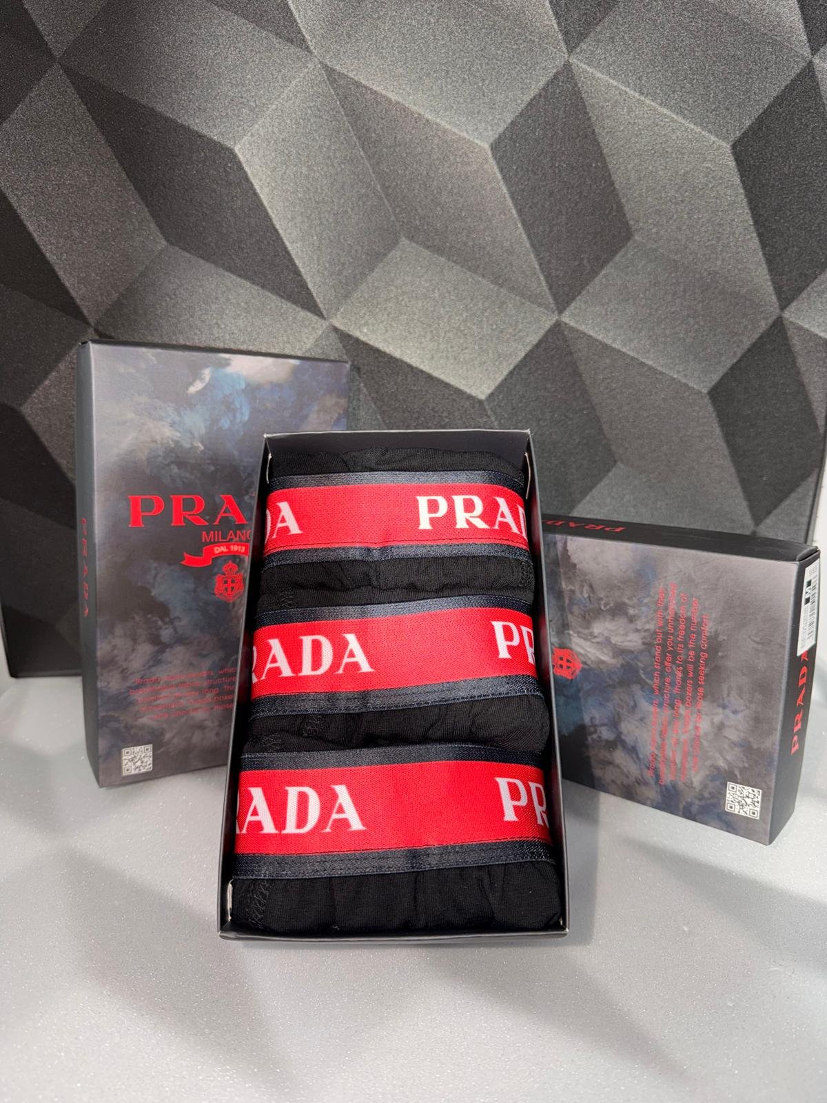 Prada — Men's Boxer Briefs 3-Pack Gift Box