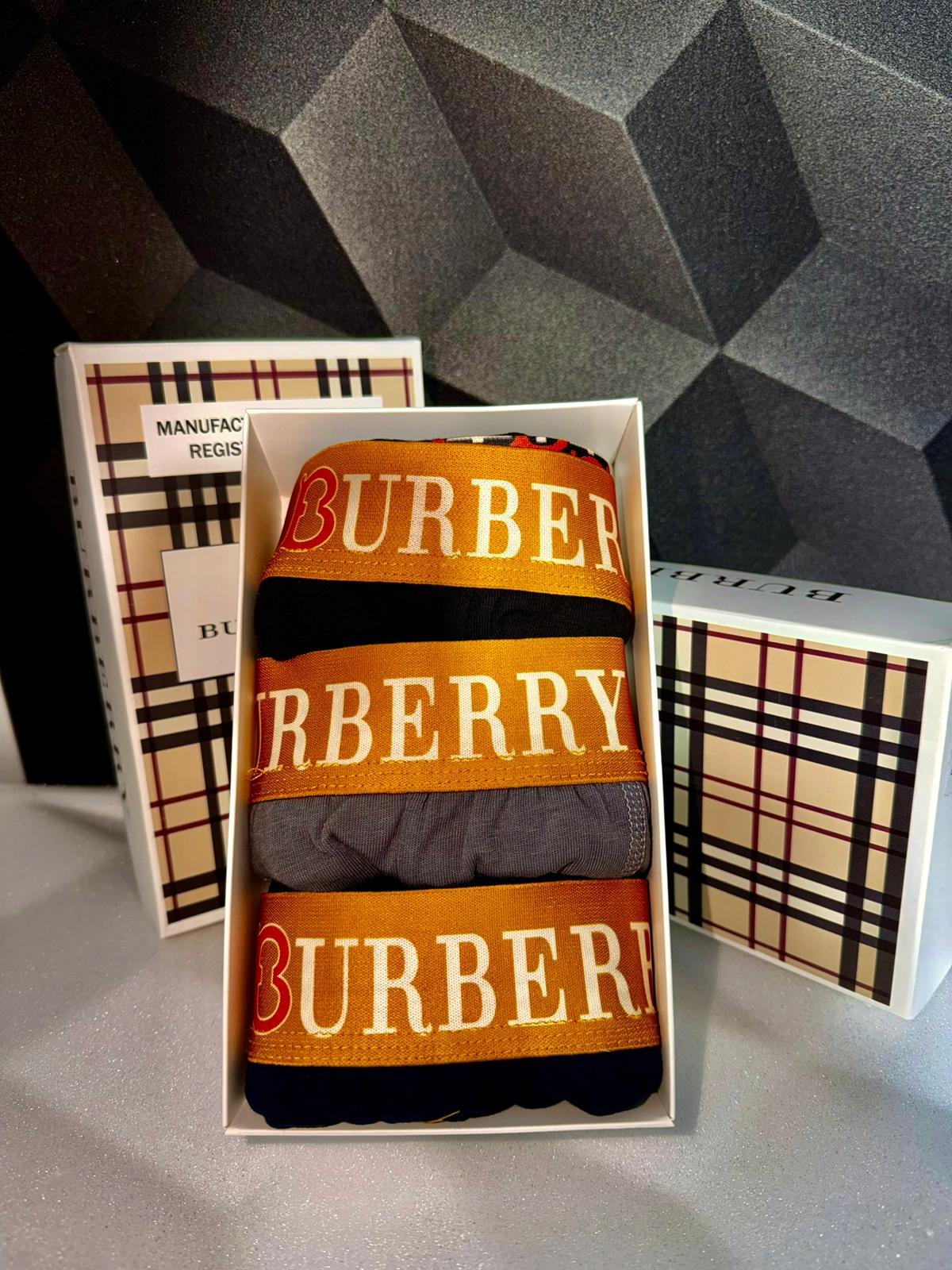 Burberry — Men's Boxer Briefs 3-Pack Gift Box